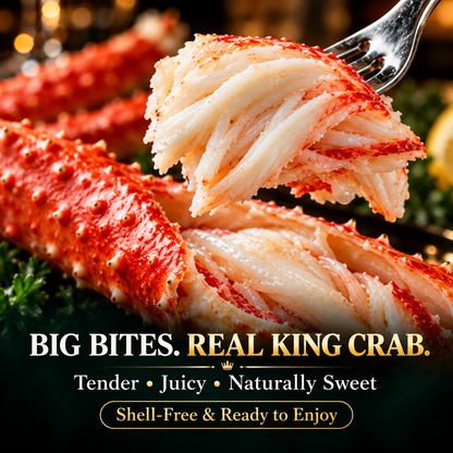 Wild-caught premium Alaskan Red King Crab legs