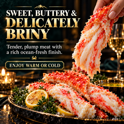 Wild-caught premium Alaskan Red King Crab legs