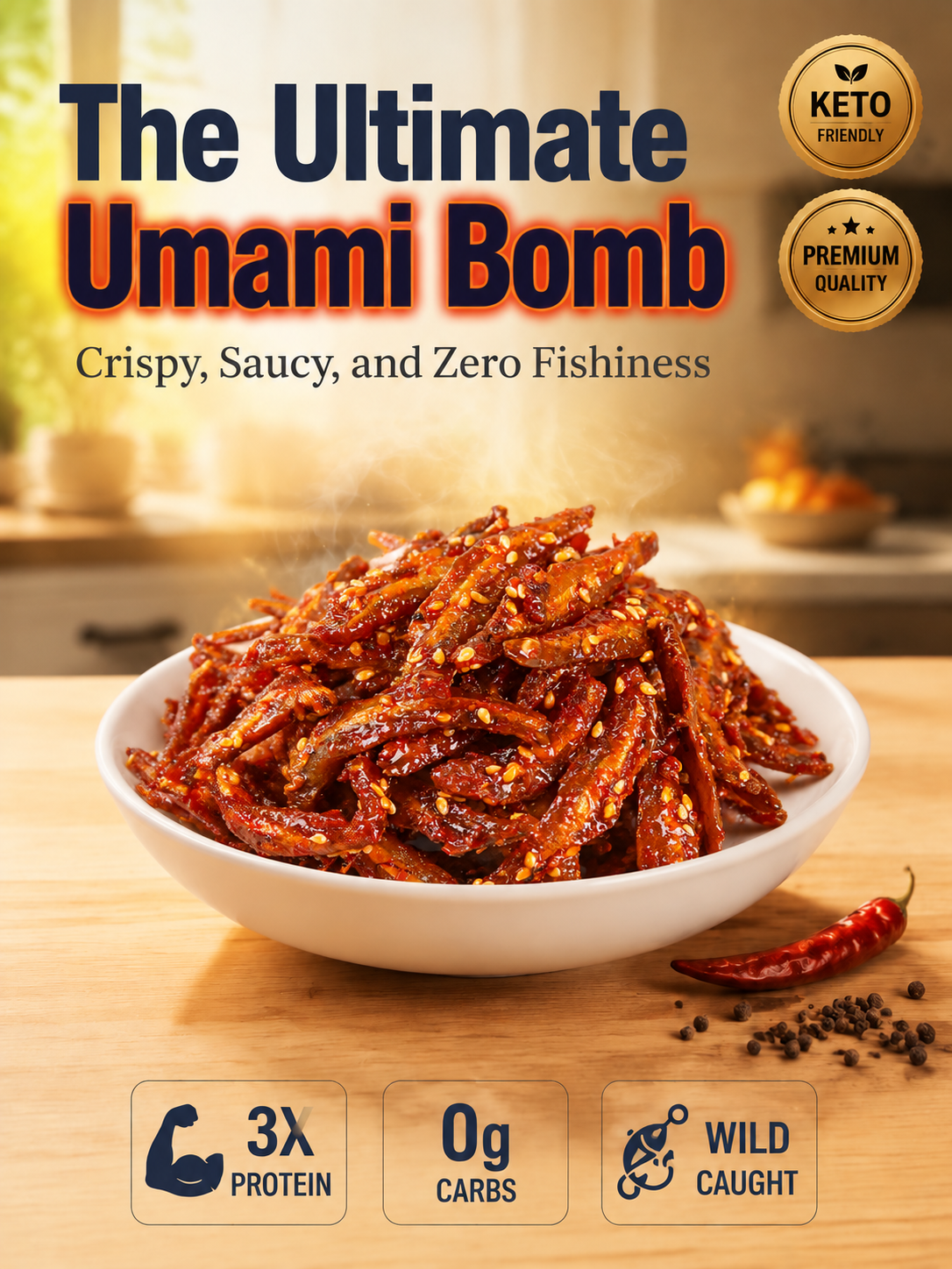 Spicy Baby Silver Fish Snacks-MHW