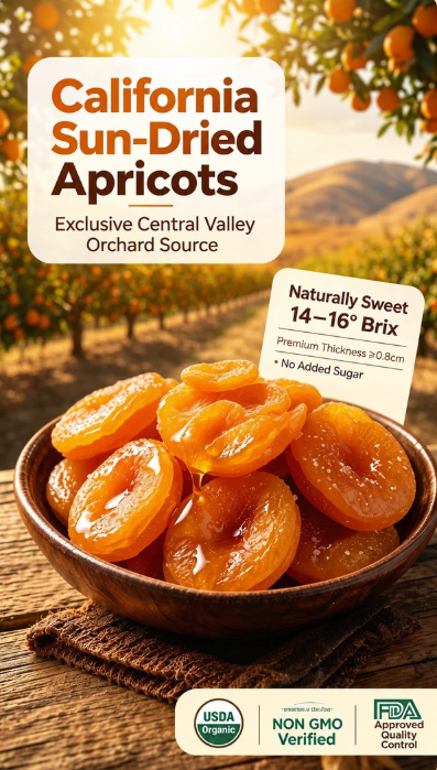 🍑 Naturally Sweet, Golden Goodness — Taste California’s Finest Dried Apricots!